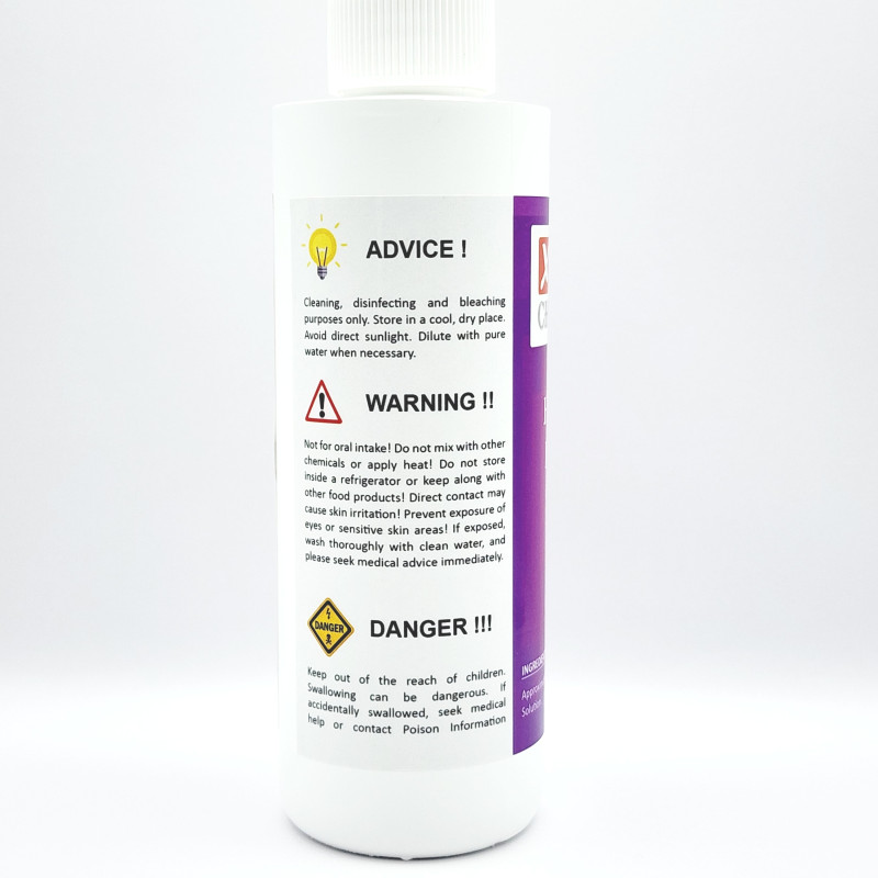 XO2 CHEMS Hydrogen Peroxide 6% Solution 250ml (Tech Grade) - High Strength